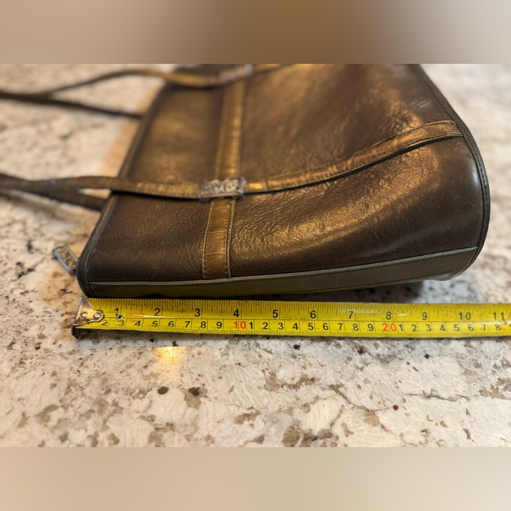 Vintage Brighton Dark Olive Green Leather Shoulder‎ Bag - Picture 8 of 9